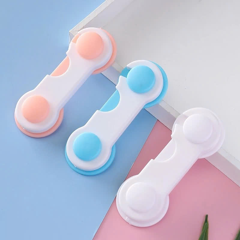 Bộ 5 Khoá Chặn Cửa Tủ , Tủ Lạnh Bảo Vệ An Toàn Cho Bé - Màu Ngẫu Nhiên