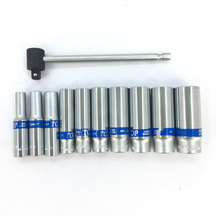 Bộ Tuýp Khẩu 11 Chi Tiết 1/4" Dạng Trượt 5-14mm