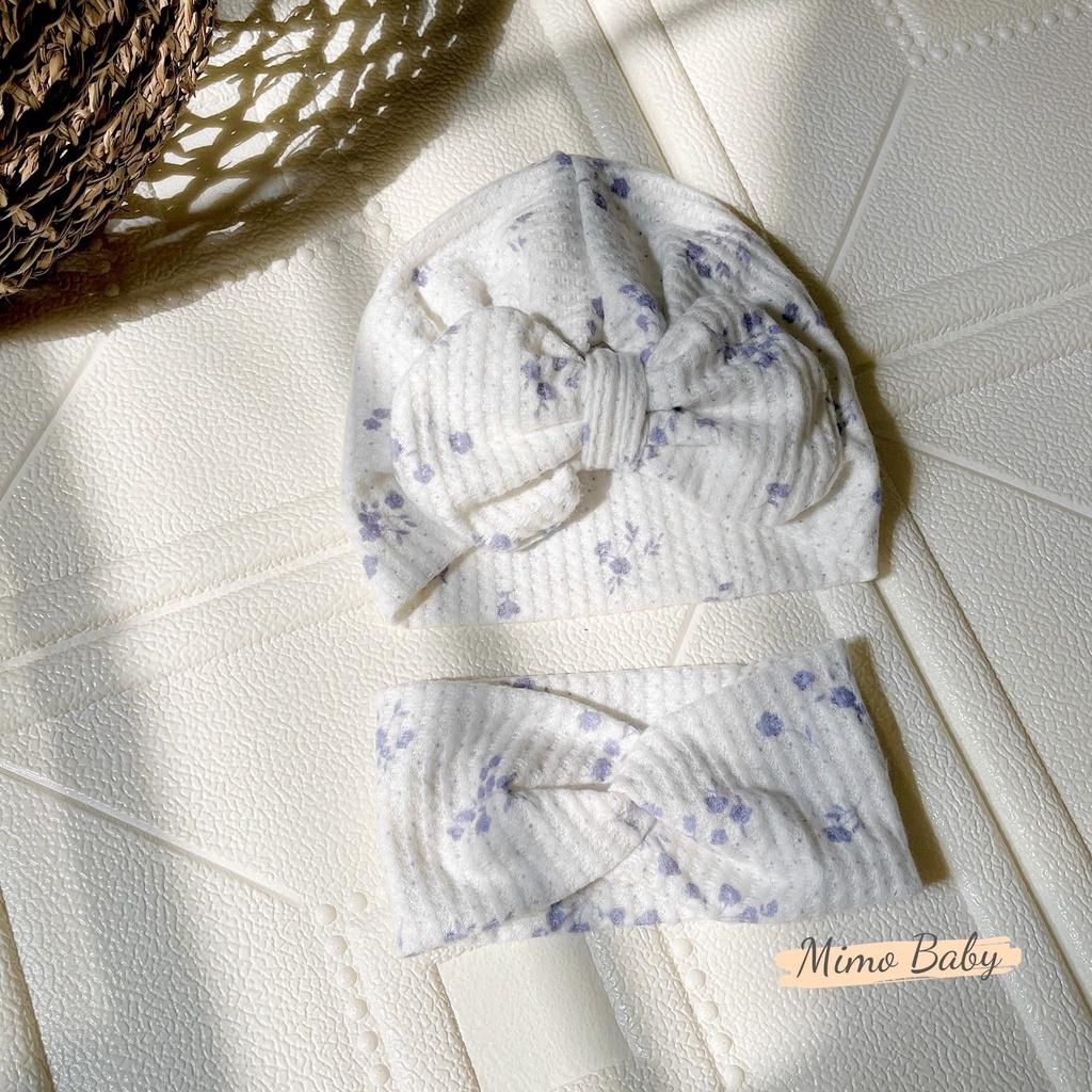 Mũ nón turban cotton đáng yêu cho bé 6-10kg Mimo baby MTB64