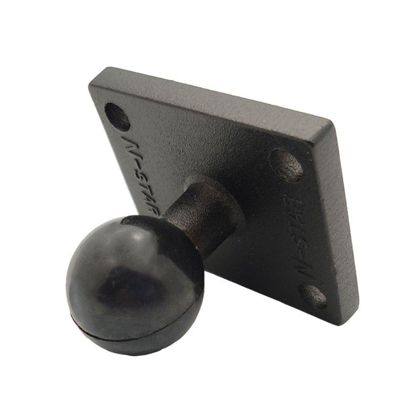 1 pc Aluminum Square Mount Base với đầu bóng cho Ram Mount cho Garmin Zumo/Tomtom