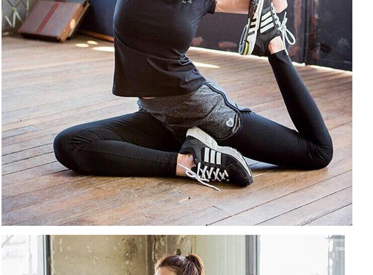 Quần legging nữ tập gym 2 lớp Quảng Châu với lớp trong thun lạnh ống dài lớp ngoài lớp sóc thoải mái QTQ001