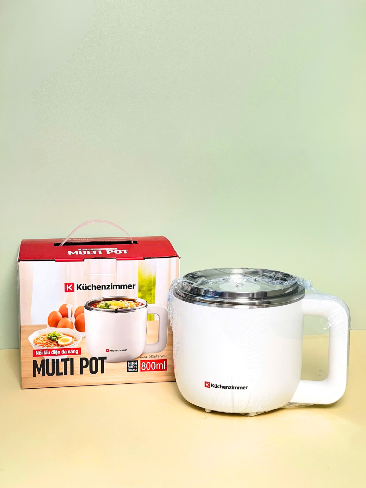 Nồi lẩu điện đa năng Kuchenzimmer 800 ML - 013673 - Hàng Chính Hãng