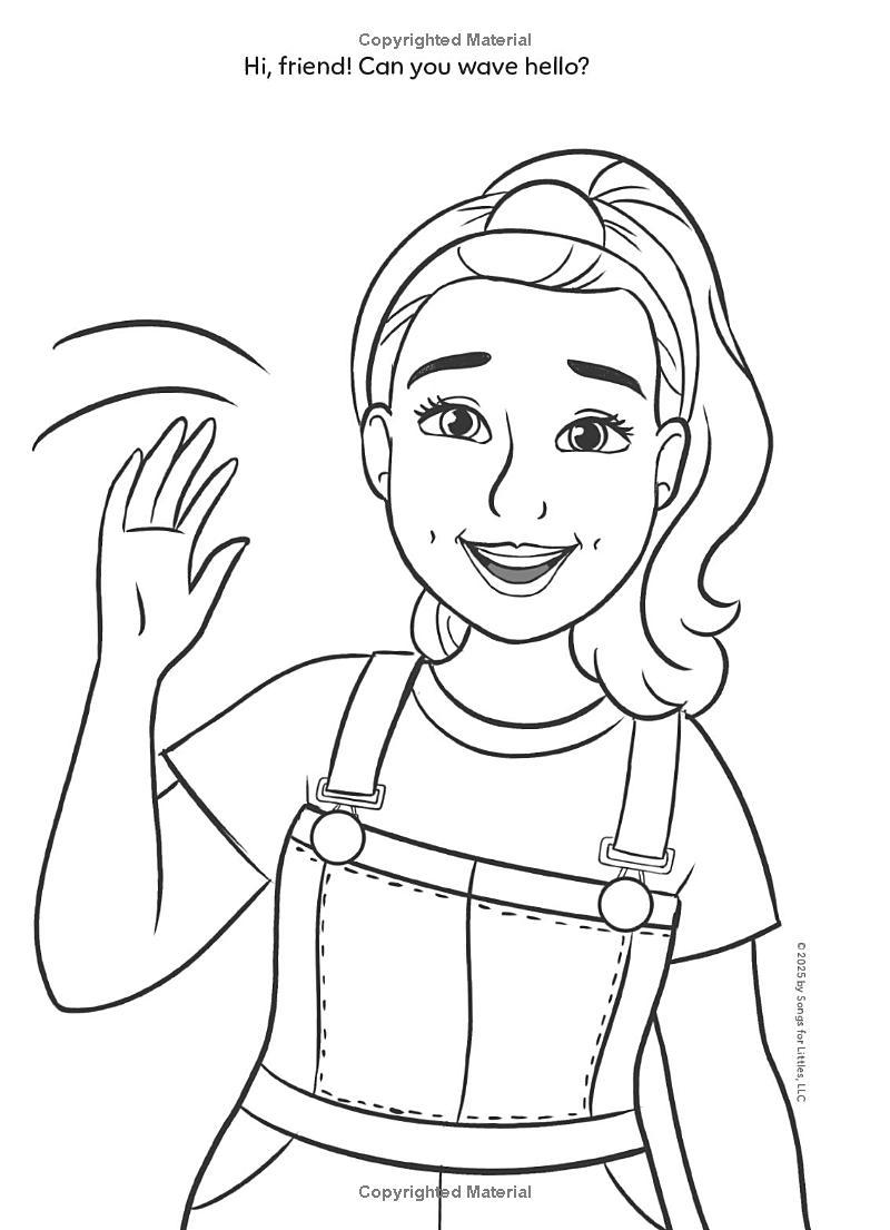 Sách ngoại văn: Ms. Rachel - My First Coloring Book