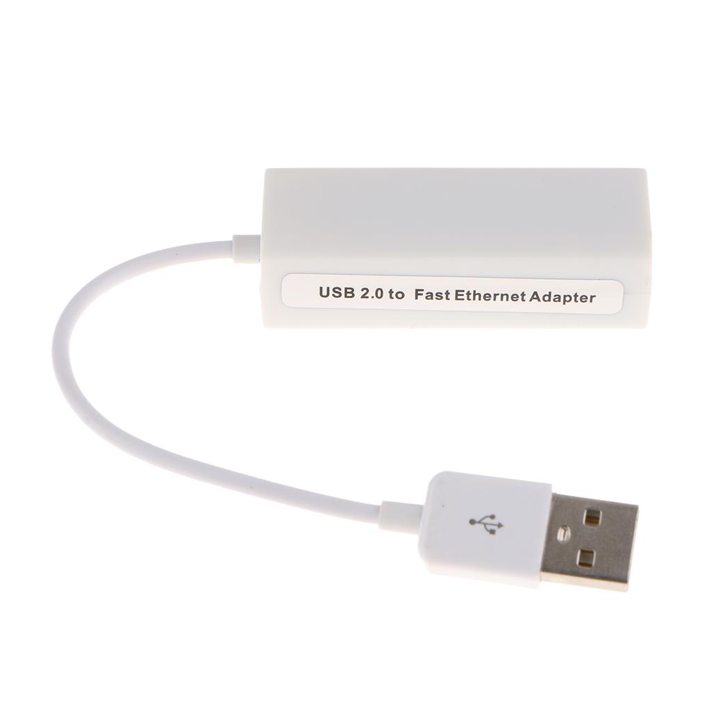 Ethernet LAN Network Adapter Card USB 2.0 to RJ-45 Adapter 100Mbps