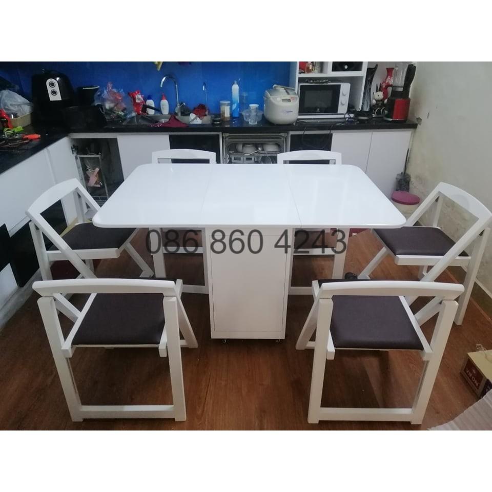 BÀN ĂN THÔNG MINH GỖ SỒI TỰ NHIÊN – BẢO HÀNH 2 NĂM
