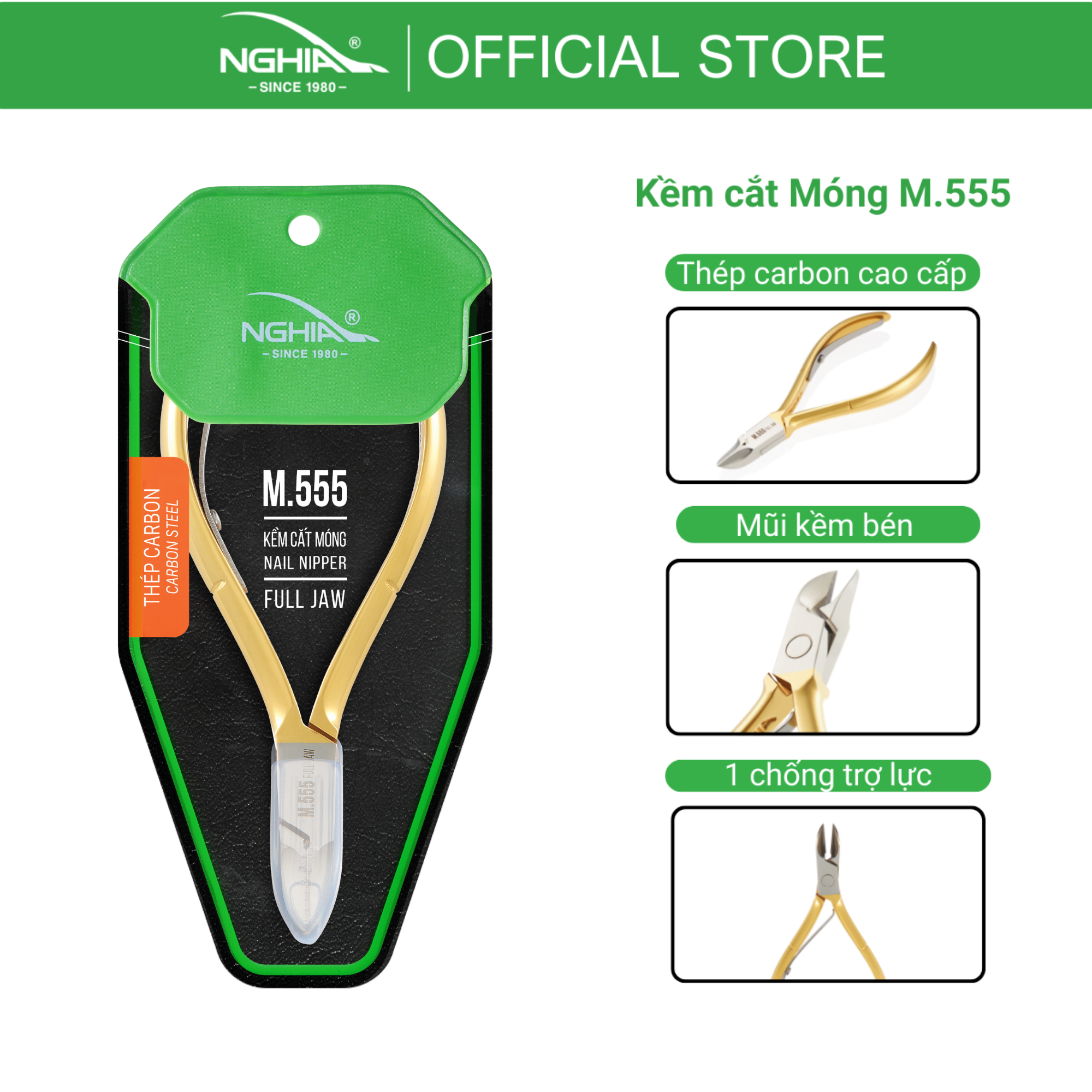 Kềm Cắt Móng Thép Chuyên Dụng Kềm Nghĩa M-555