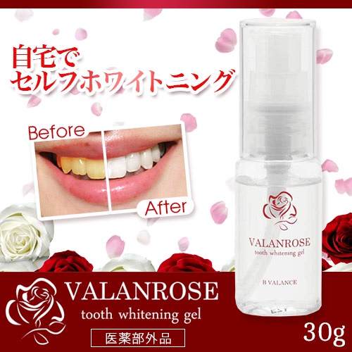 Gel Làm Trắng Răng Nhật Bản VALANROSE Tooth Whitening Gel, Làm Sạch Vết Ố, Trắng Sáng Răng, Tạo Lớp Phủ Bảo Vệ Răng Chắc Khỏe, Hương Hoa Hồng Ngăn Mùi Hôi Miệng