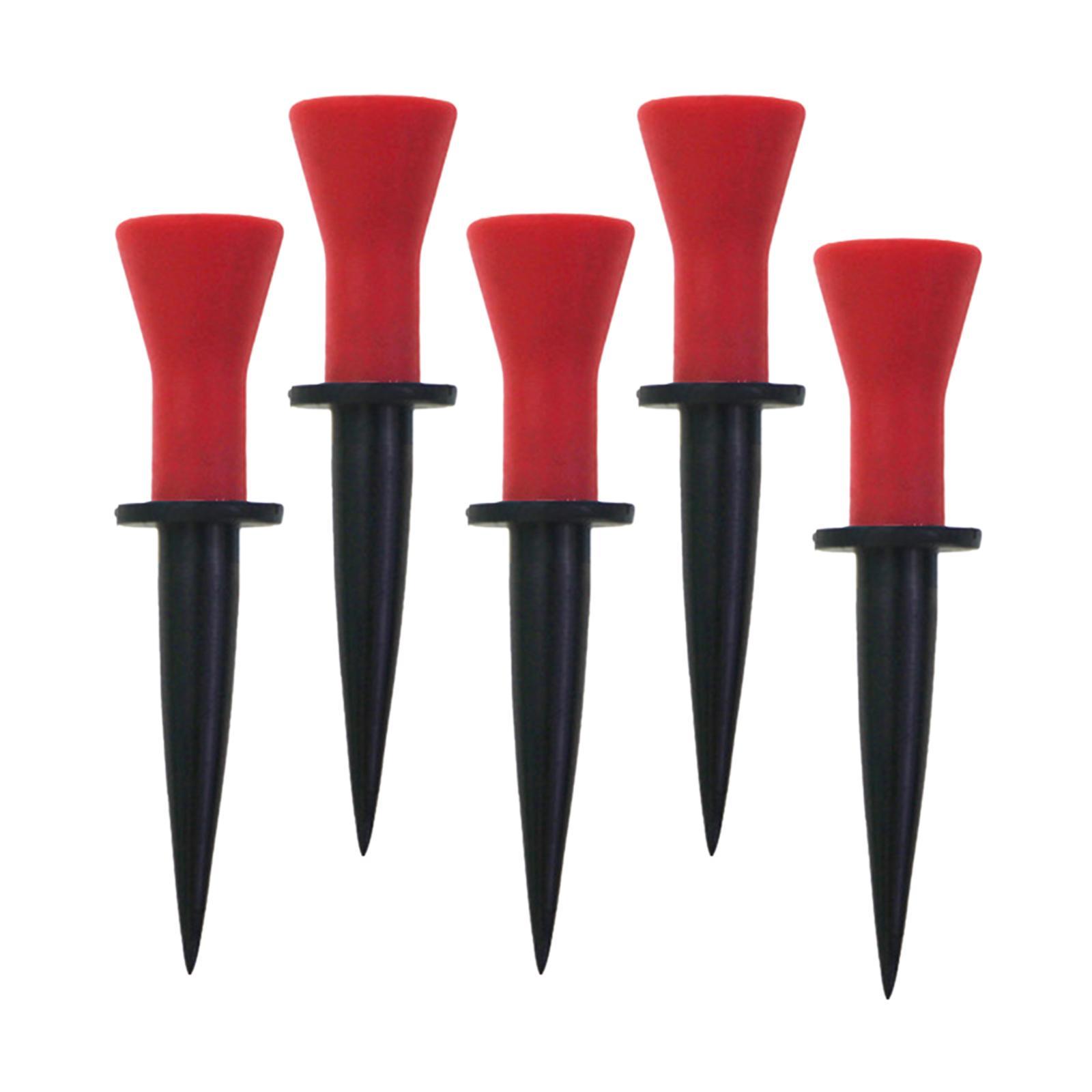 5x Rubber Golf Tees Professional Backyard Practice Exercise Golf Ball Holder