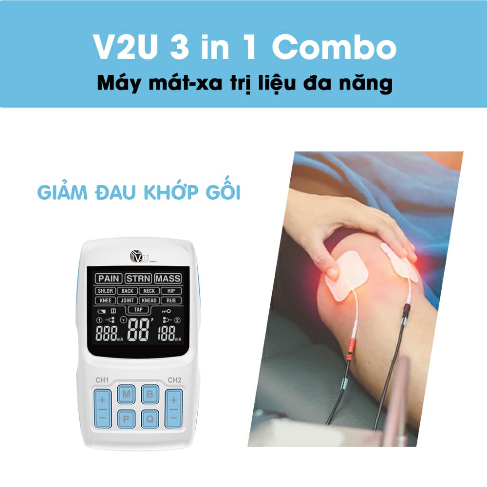 Hình ảnh !!!SALE OFF!!! Máy Mát - Xa Trị Liệu Đa Năng ( V2U 3IN1 Combo)