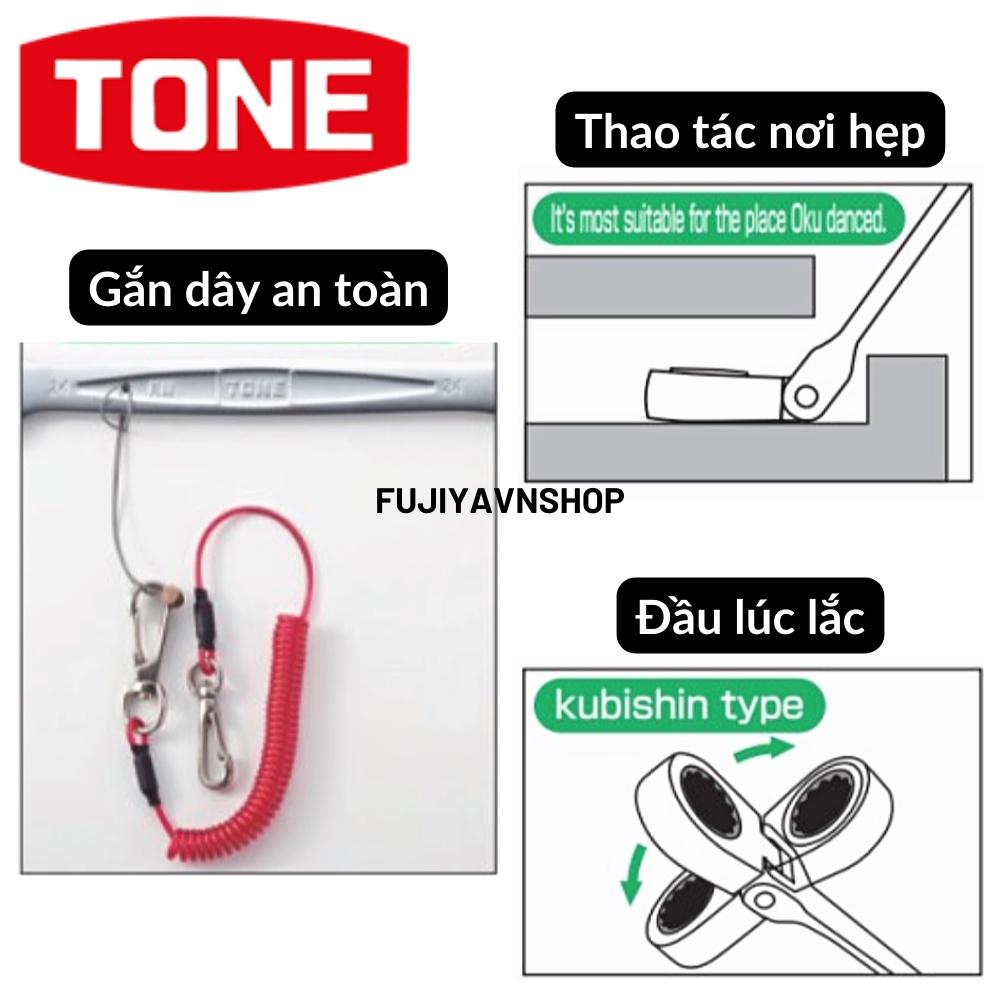 Cờ lê đầu chòng cơ cấu ratchet Tone RMFQ-21