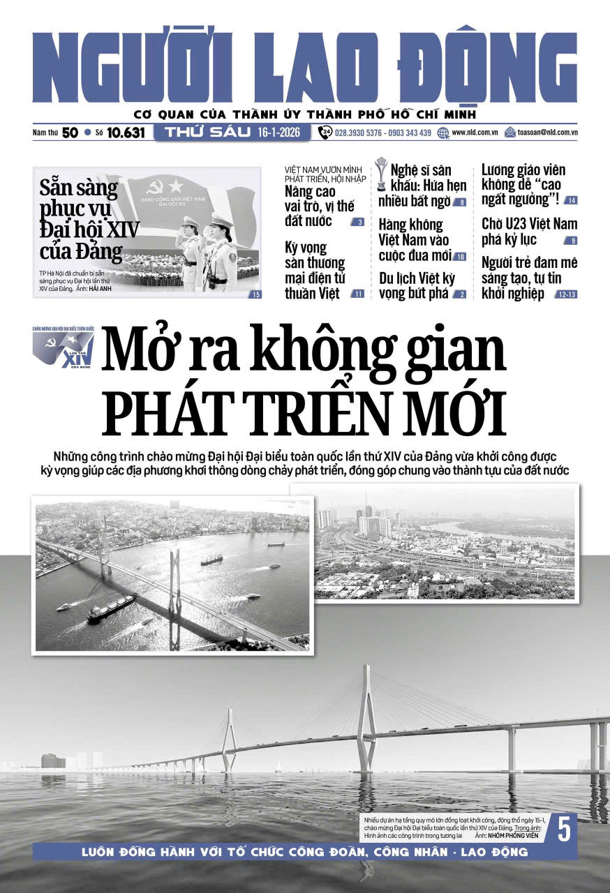 Nhật báo Người Lao Động từ ngày 12-01-2026 đến 18-01-2026