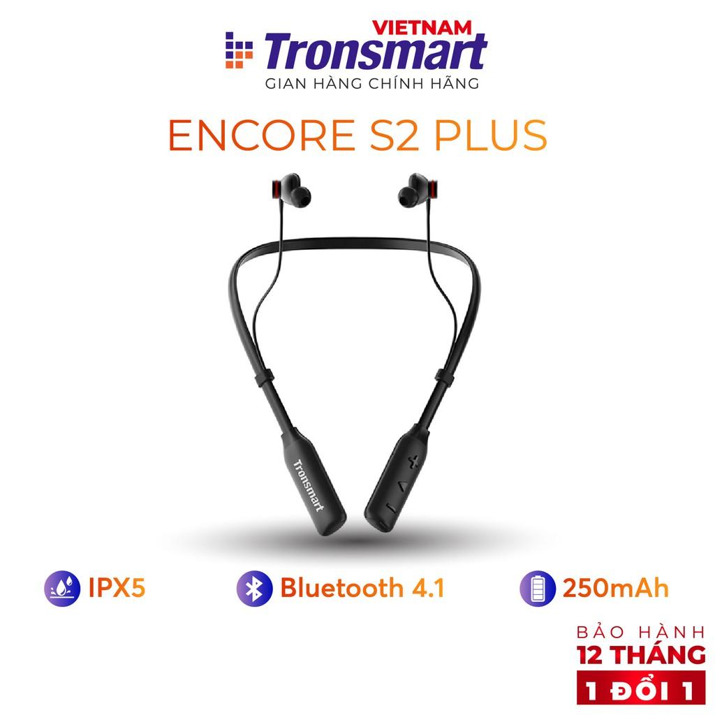 Tai nghe Bluetooth Tronsmart Encore S2 Plus Chống nước IPX5 Khử tiếng ồn - Hàng chính hãng