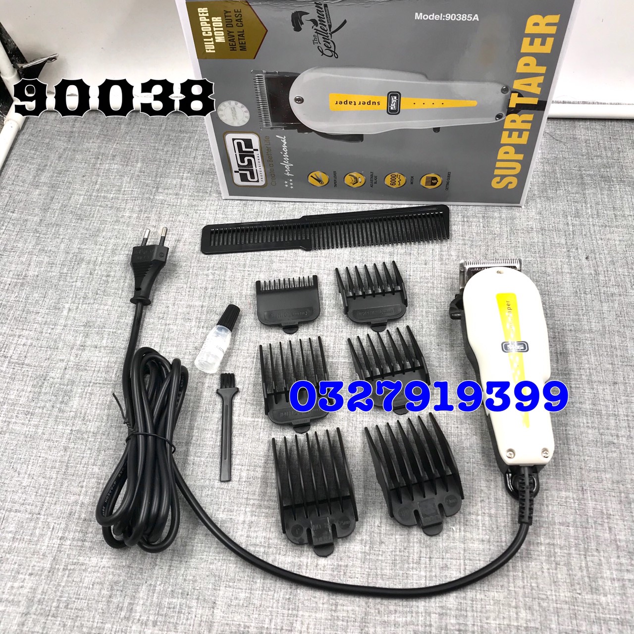Tông đơ cắt tóc cắm điện DSP 90464 -công suất 10W