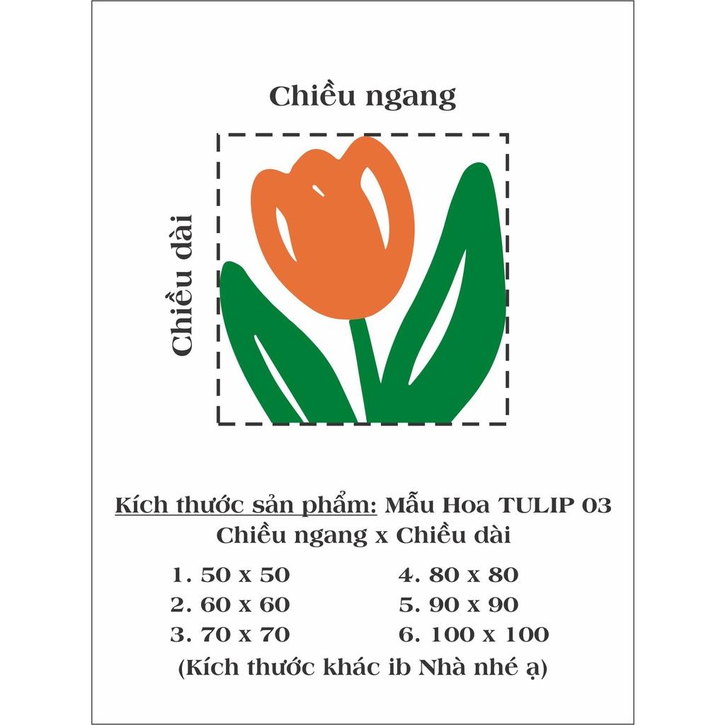 HÌNH DÁN HOA TULIP TRANG TRÍ NHÀ CỬA CUTE 01