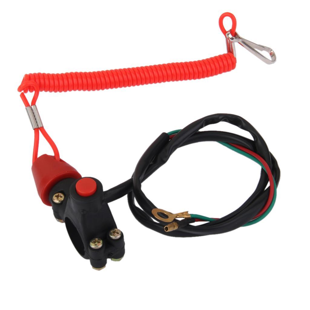 6-15pack Universal Engine Stop Kill Tether Switch Lanyard for ATV Racing