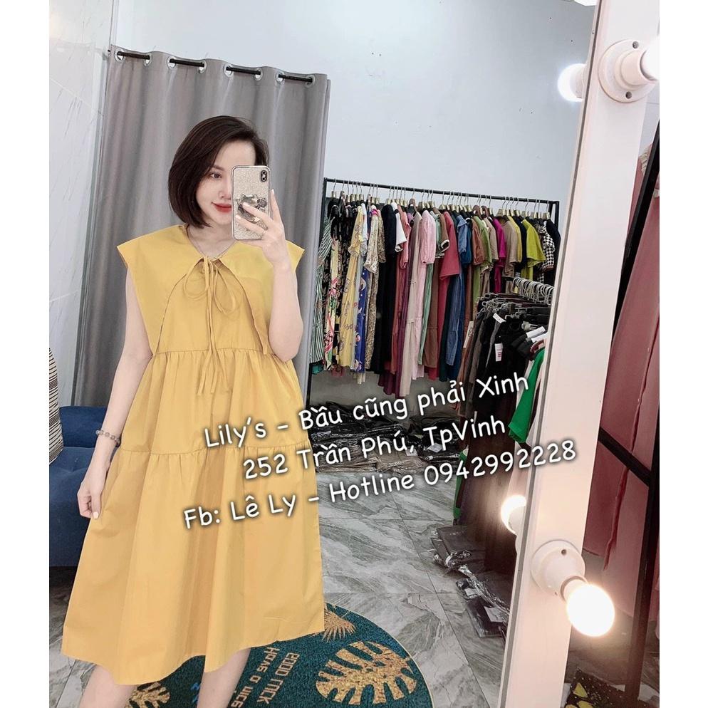 Đầm bầu mùa hè thời trang-váy bầu thiết kế đẹp, sang chảnh chất mát mịn