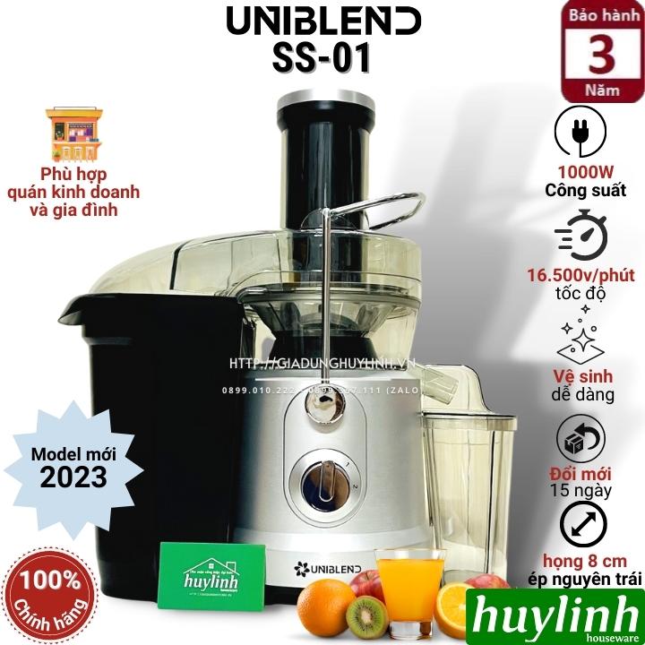 Máy ép trái cây Uniblend SS-01 - Công suất 1000W - Model mới 2023 - Phù hợp cho quán kinh doanh - Hàng chính hãng [Uni SS01]