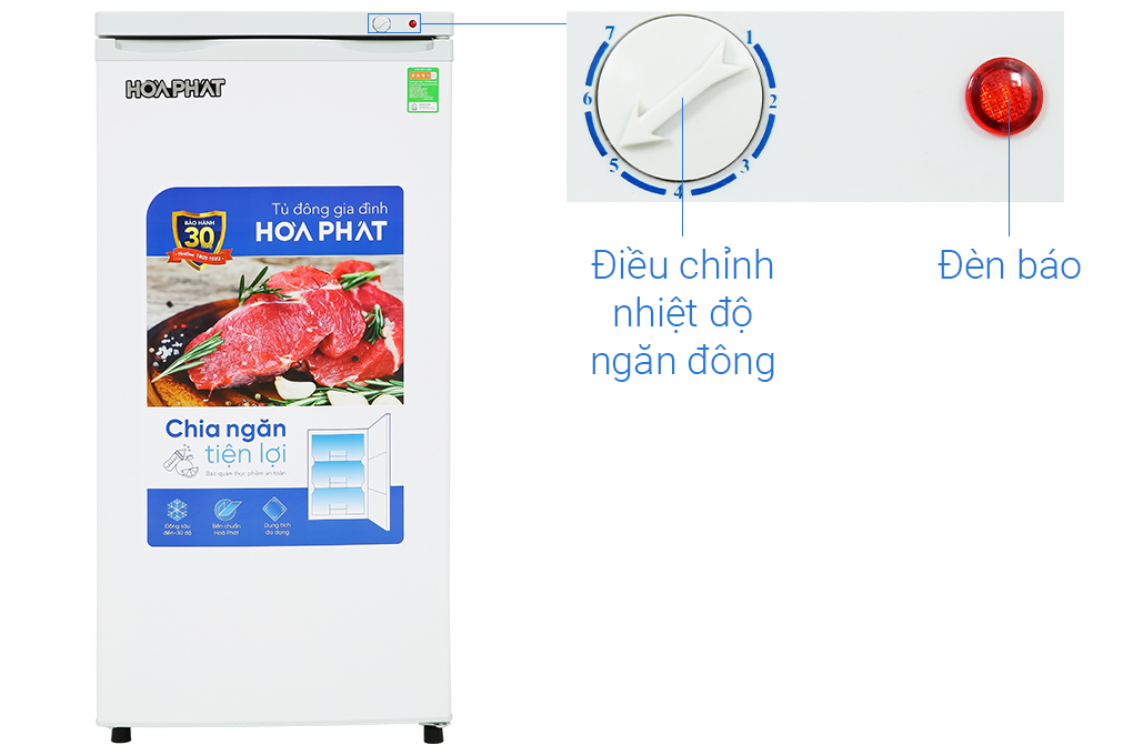 Tủ đông đứng Hòa Phát 147 Lít HPF UAH6147 - Hàng chính hãng (Chỉ giao HCM)