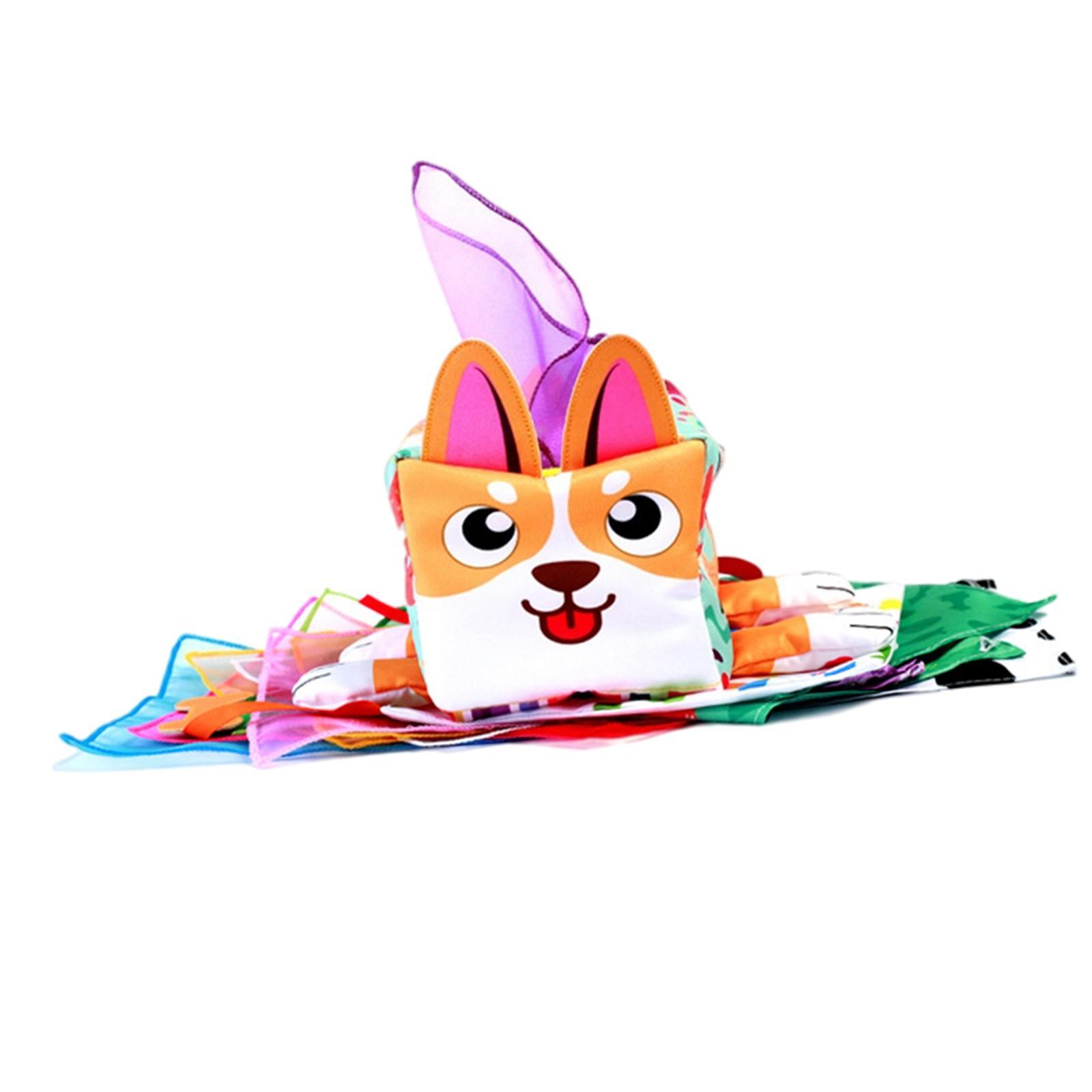 Baby Tissue Box Toy Soft Stuffed Juggling for Newborns