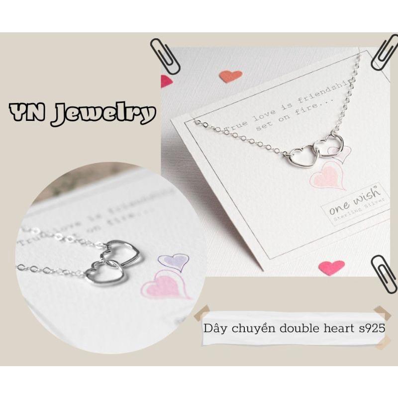 Dây chuyền trái tim đôi YN JEWELRY