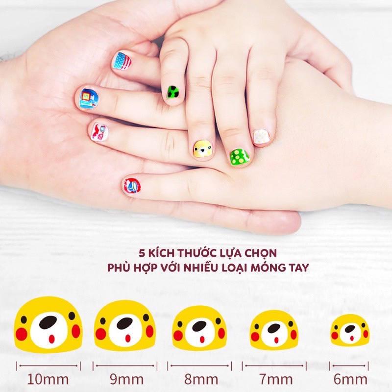 Đồ chơi Dán Móng Tay và Hình Xăm Nail Stickers and Tatoos Chính hãng TOI - Dành cho bé từ 3 tuổi+