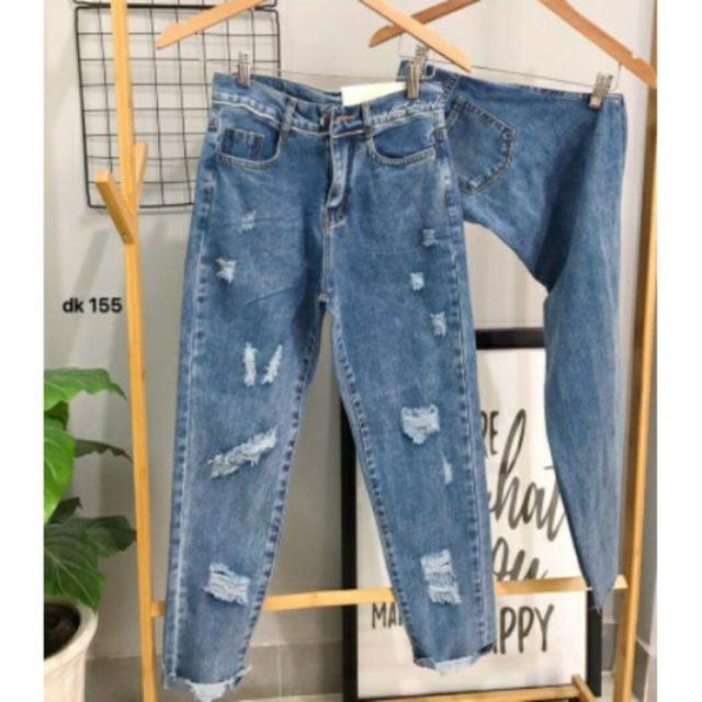 Quần baggy viền dây kéo, thêu chữ, hình thật treo sào