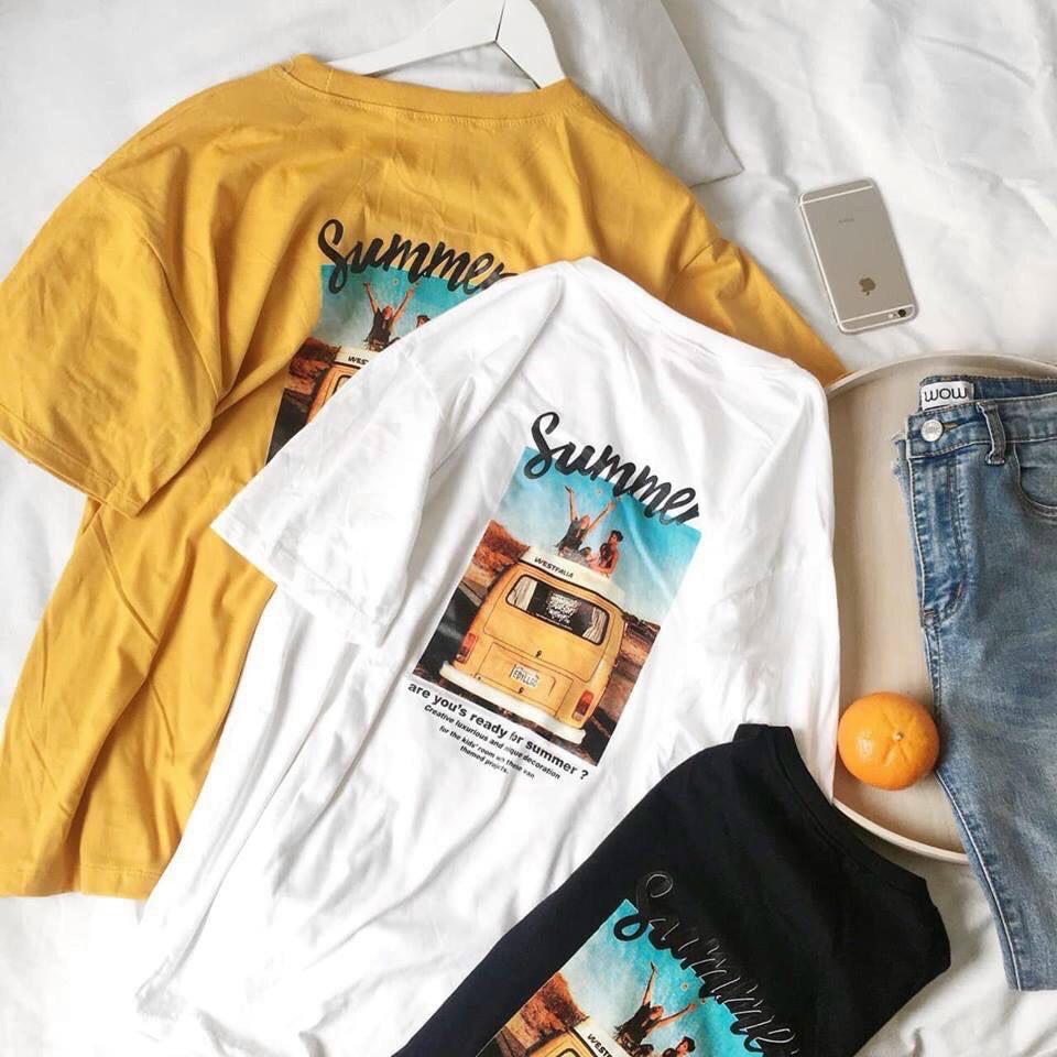 Áo Thun Tay Lỡ Unisex  Freesize từ 40-70kg