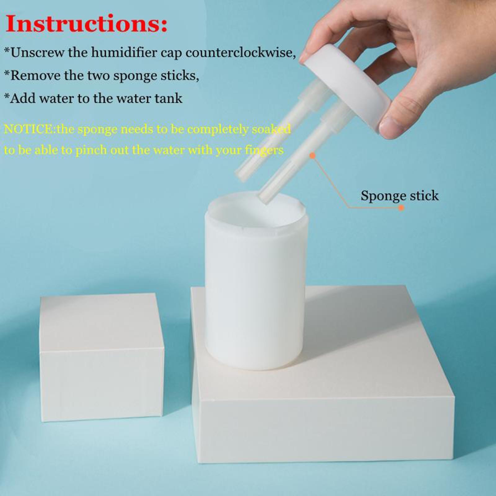 300ml Mini Humidifier USB Aroma Diffuser Air Humidifier Purifier White