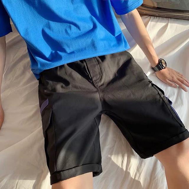 Quần short nam kaki túi hộp unsiex SmileZ