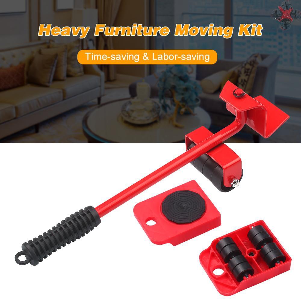 Bộ Dụng Cụ Hỗ Trợ Di Chuyển Đồ Nội Thất 4 Bánh Xe 180 Độ
