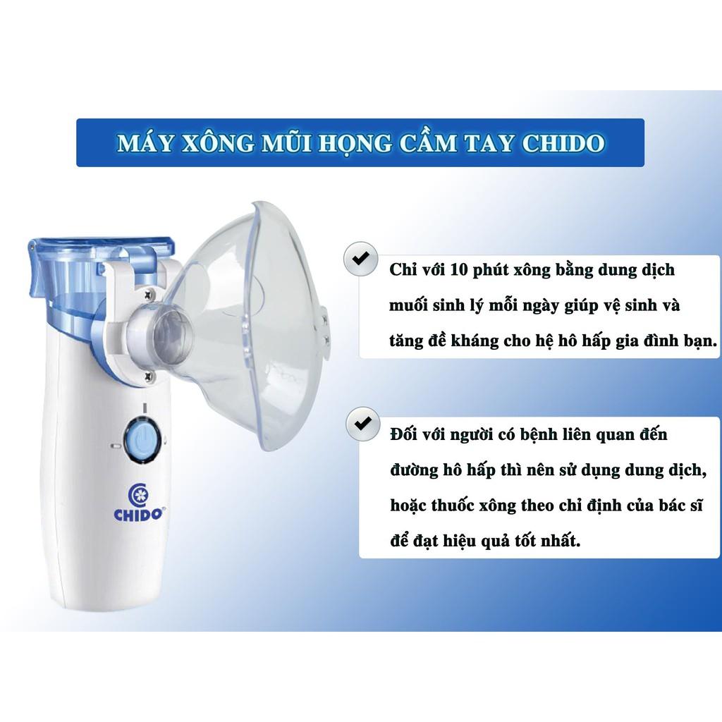 Máy Xông khí dung mũi họng Cầm Tay Chido Công Nghệ Nhật Bản