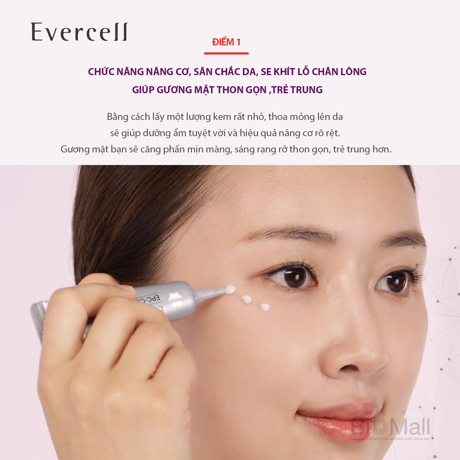 "Giải pháp chuyên gia chống Nếp nhăn sâu Công nghệ Tế bào gốc EVERCELL Deep Wrinkle Solution Expert 10ml "