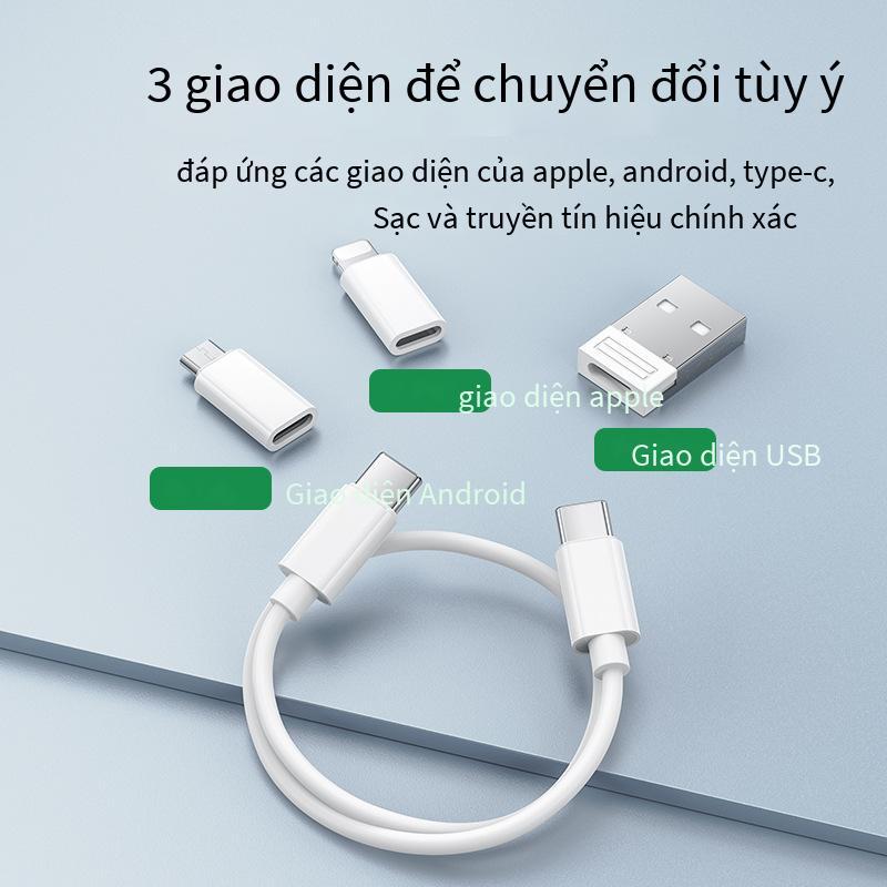 Cáp dữ liệu đa chức năng Moswell thuận lợi nhất bộ chuyển đổi bốn trong một cho điện thoại di động khung di động hộp lưu trữ cáp sạc
