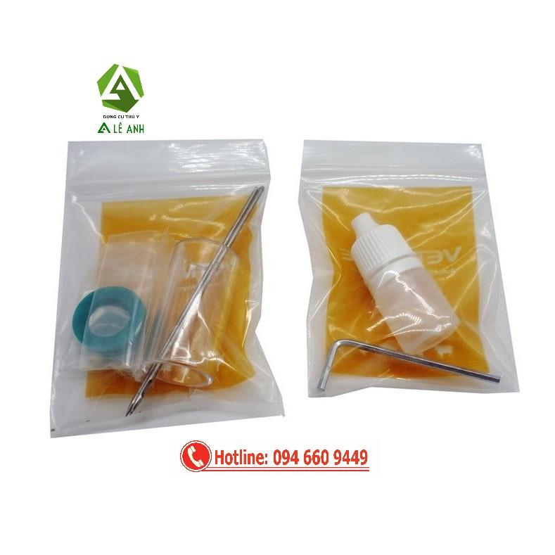 Xilanh tự động chủng đậu gà 2 kim, Bơm tiêm chủng đậu cho gà 2kim