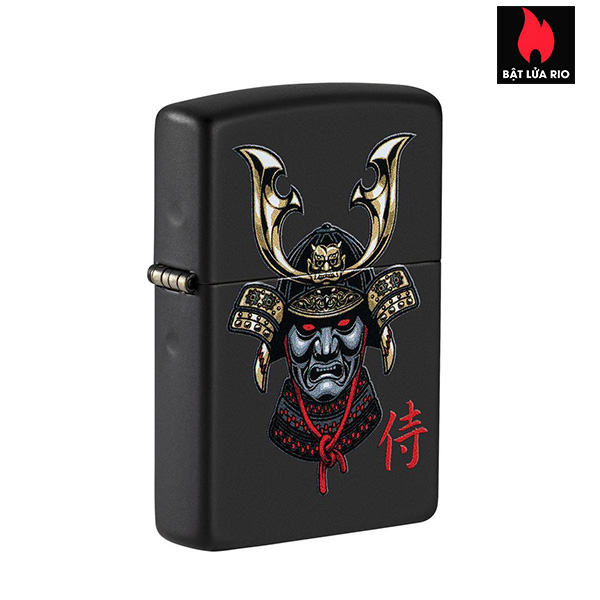 Bật Lửa Zippo 49259 – Zippo Samurai Helmet Design Black Matte