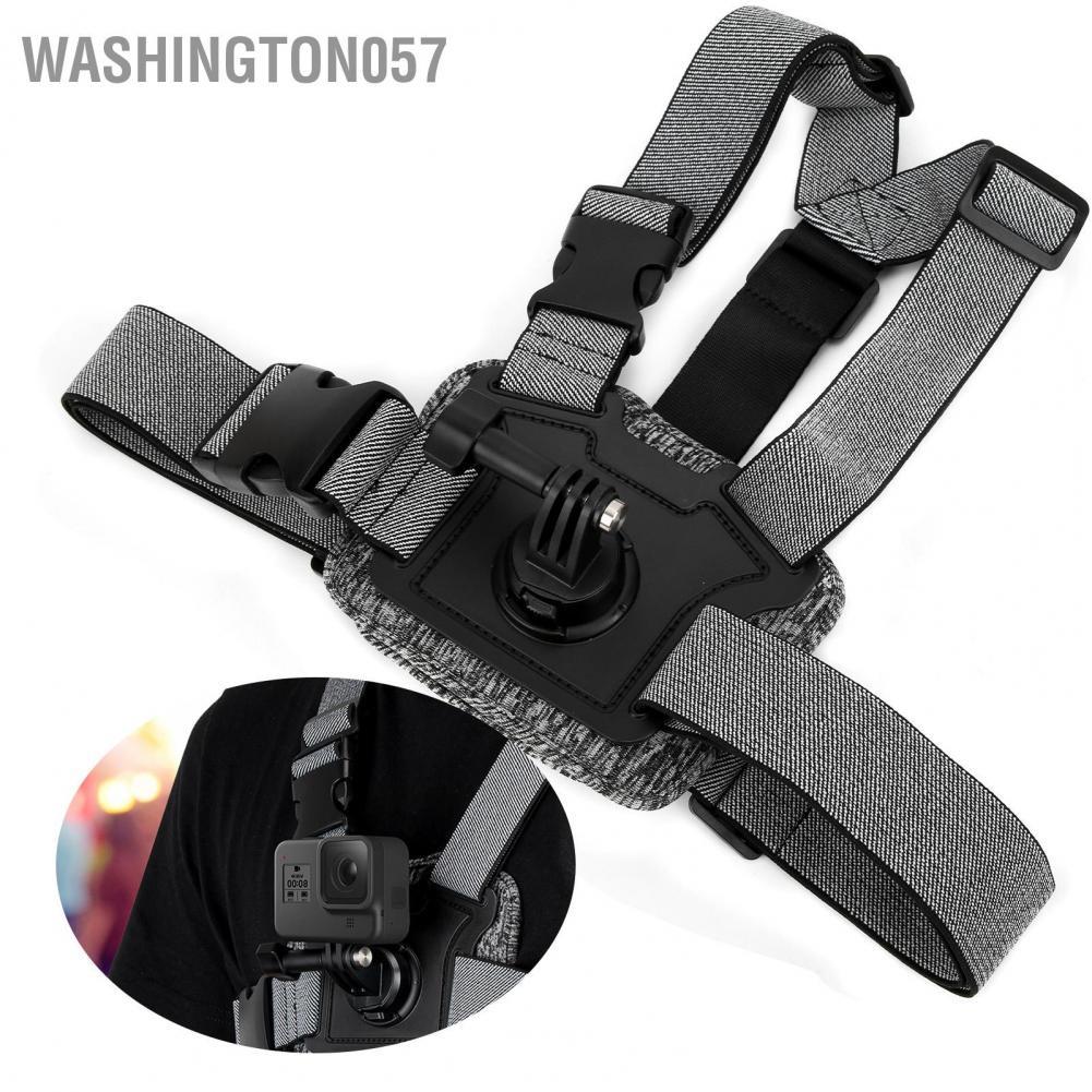 Washington057 TELESIN Action Camera Chest Mount Strap Adjustable Harness Dual Belt Holder