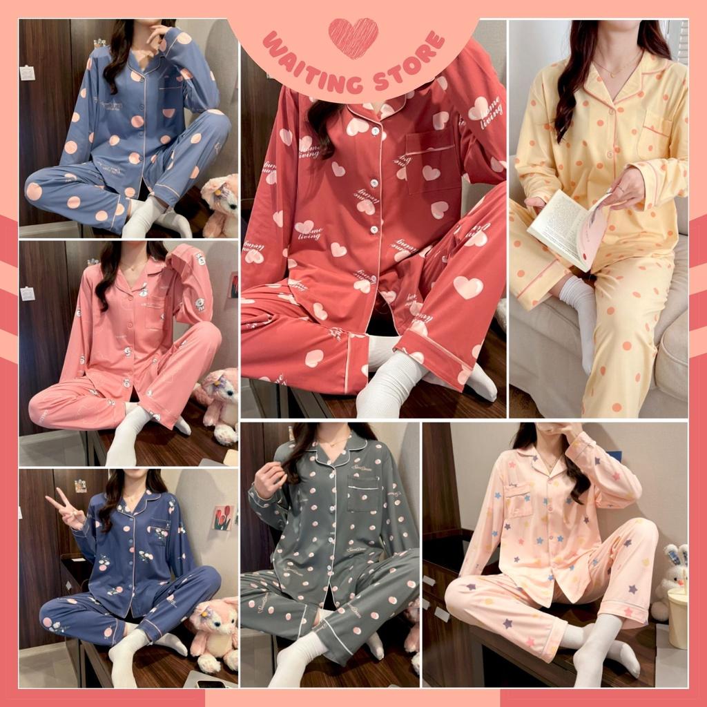 Pijama - Bộ Ngủ Nữ Dài Tay Thu Đông Chất Dày Mềm Mịn DDCP01