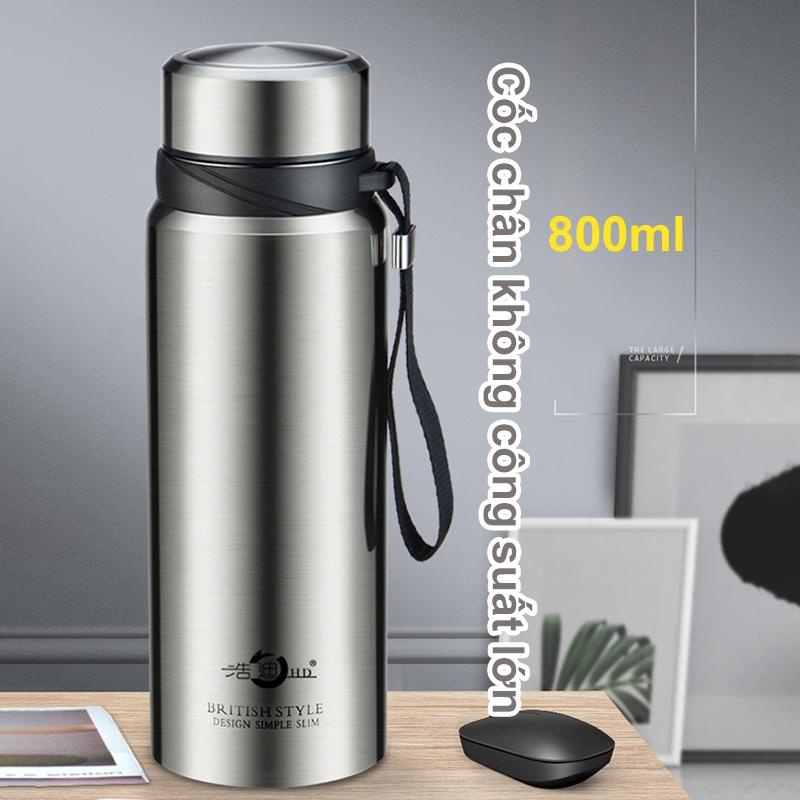 Bình Giữ Nhiệt Cao Cấp Inox 800ml Bình Nước Giữ Nhiệt Cute Bình Giữ Lạnh 2 Lớp Inox304