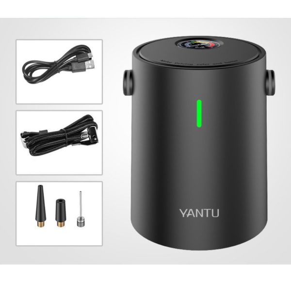 {HÀNG HOT] Máy bơm lốp ô tô 12V, Ống bơm hơi điện tử mini YANTU không dây dành cho ô tô, xe máy, xe đạp