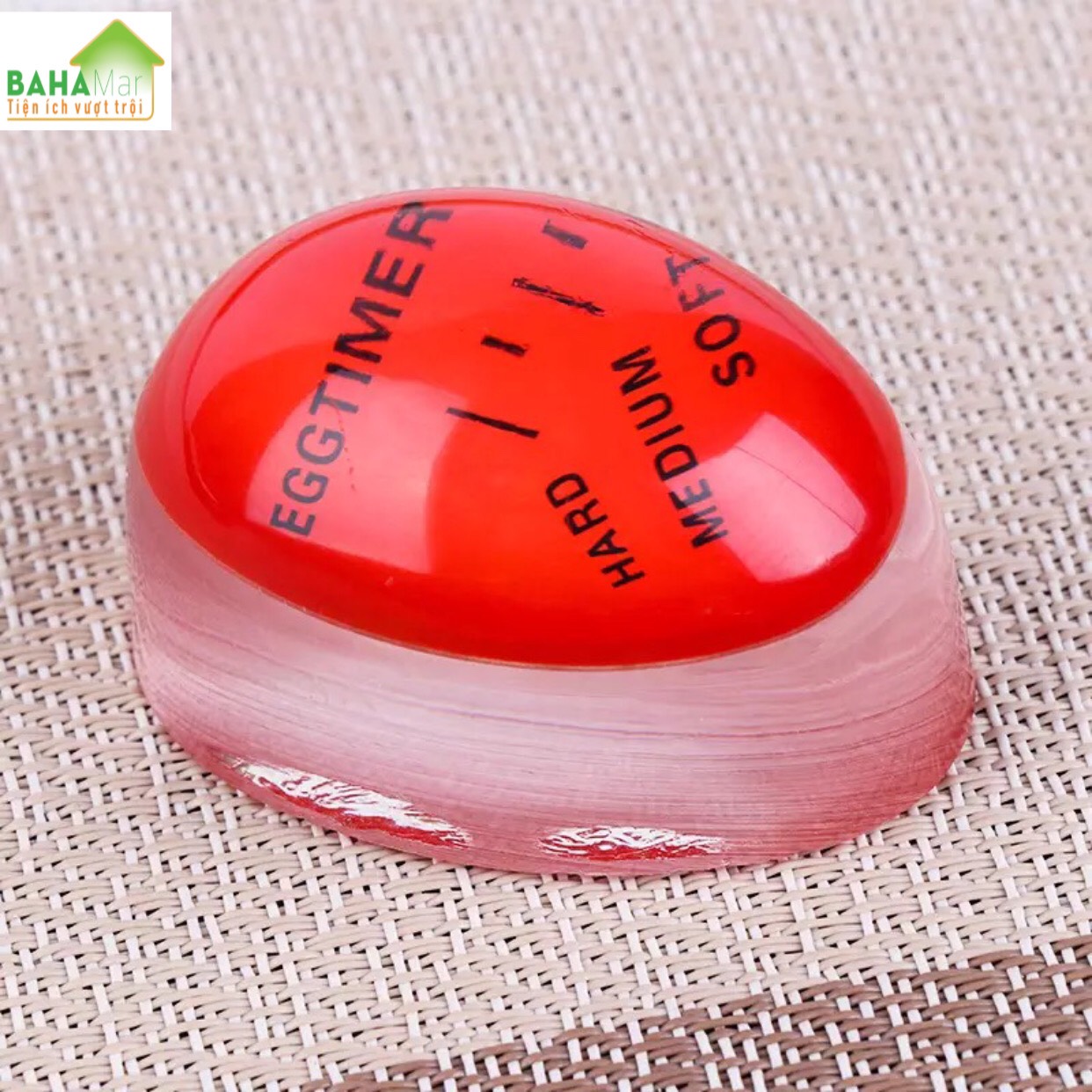 DỤNG CỤ ĐỔI MÀU NHẮC CĂN THỜI GIAN LUỘC TRỨNG THEO Ý THÍCH "BAHAMAR" Dần dần đổi màu để thể hiện trứng nấu độ khi ở mức mềm mại, trung bình hoặc cứng bằng cảm biến nhiệt