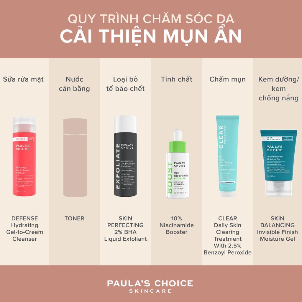 Sữa Rửa Mặt Bảo Vệ, Tăng Đề Kháng Mọi Loại Da Paula's Choice Defense Hydrating Gel To Cream Cleanser 198ml