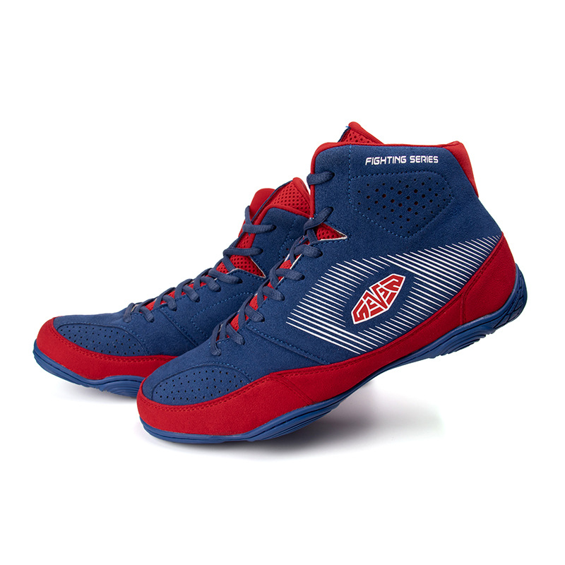 Giày boxing Mingsibo Low Top Fighting Series - Blue/Red