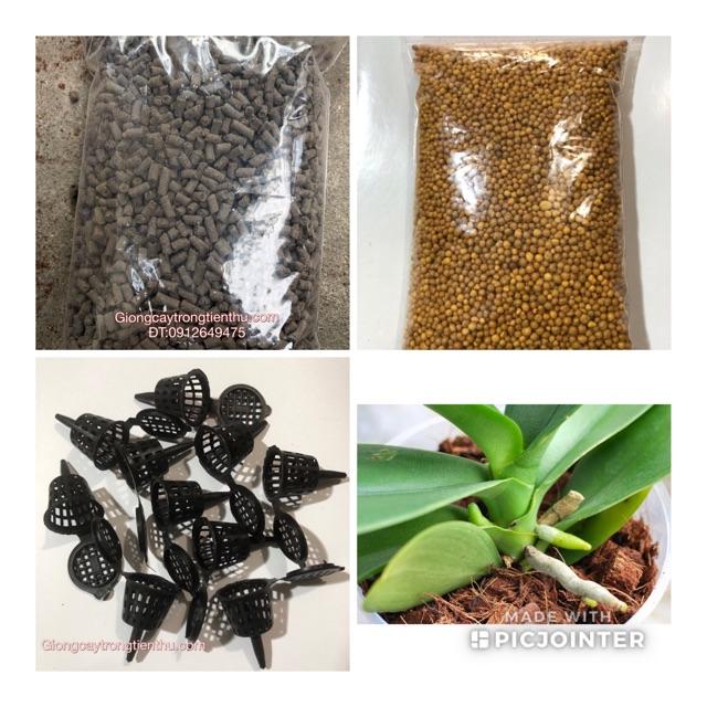 COMBO- PHÂN TAN CHẬM HẠT VÀNG +PHÂN TRÙN DẠNG VIÊN+ RỌ ĐỰNG PHÂN TAN CHẬM