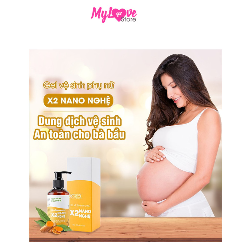 Dung Dịch Vệ Sinh Phụ Nữ X2 Nano Nghệ Cocayhoala Giảm Mùi Hôi, Ngứa, Khí Hư Vùng Kín, Chai 150ml + Tặng Miếng Rửa Mặt Sillicon Gobo Làm Sạch Sâu - Ngừa Mụn - Không gây tổn thương da, Hộp 1 Chiếc