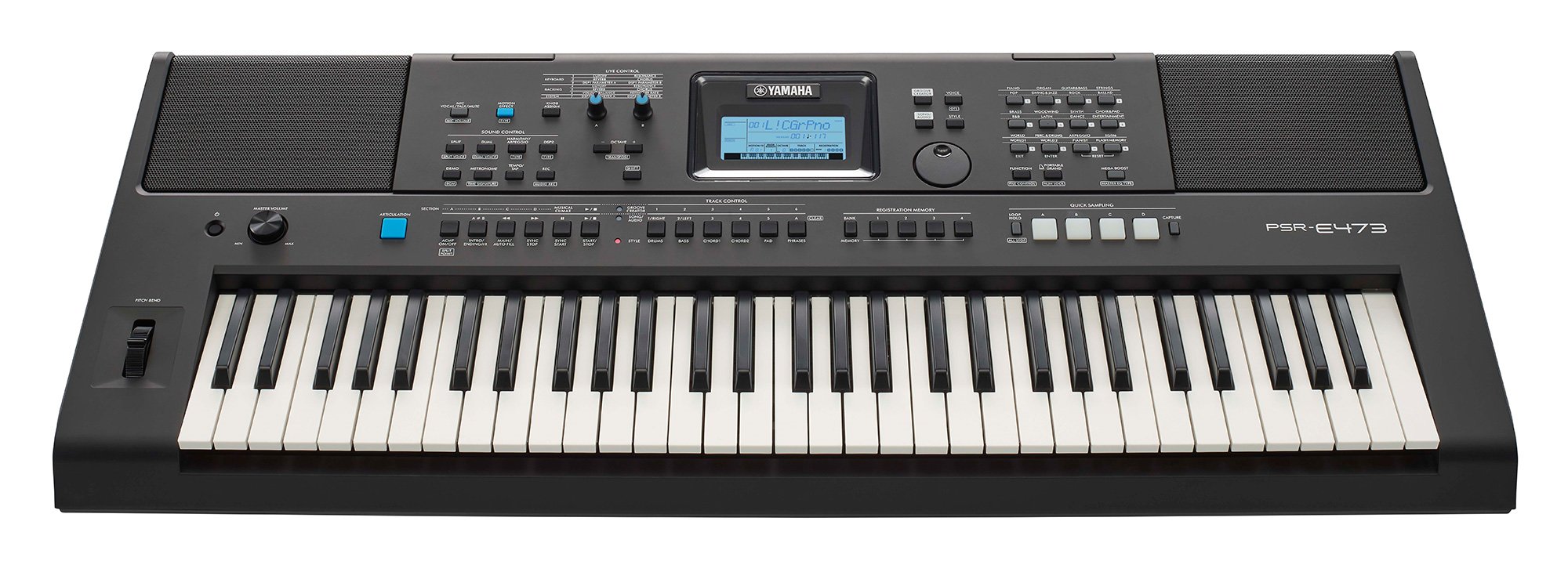 Đàn Organ điện tử/ Portable Keyboard - Yamaha PSR-E473 (PSR E473) - Màu đen - Hàng chính hãng