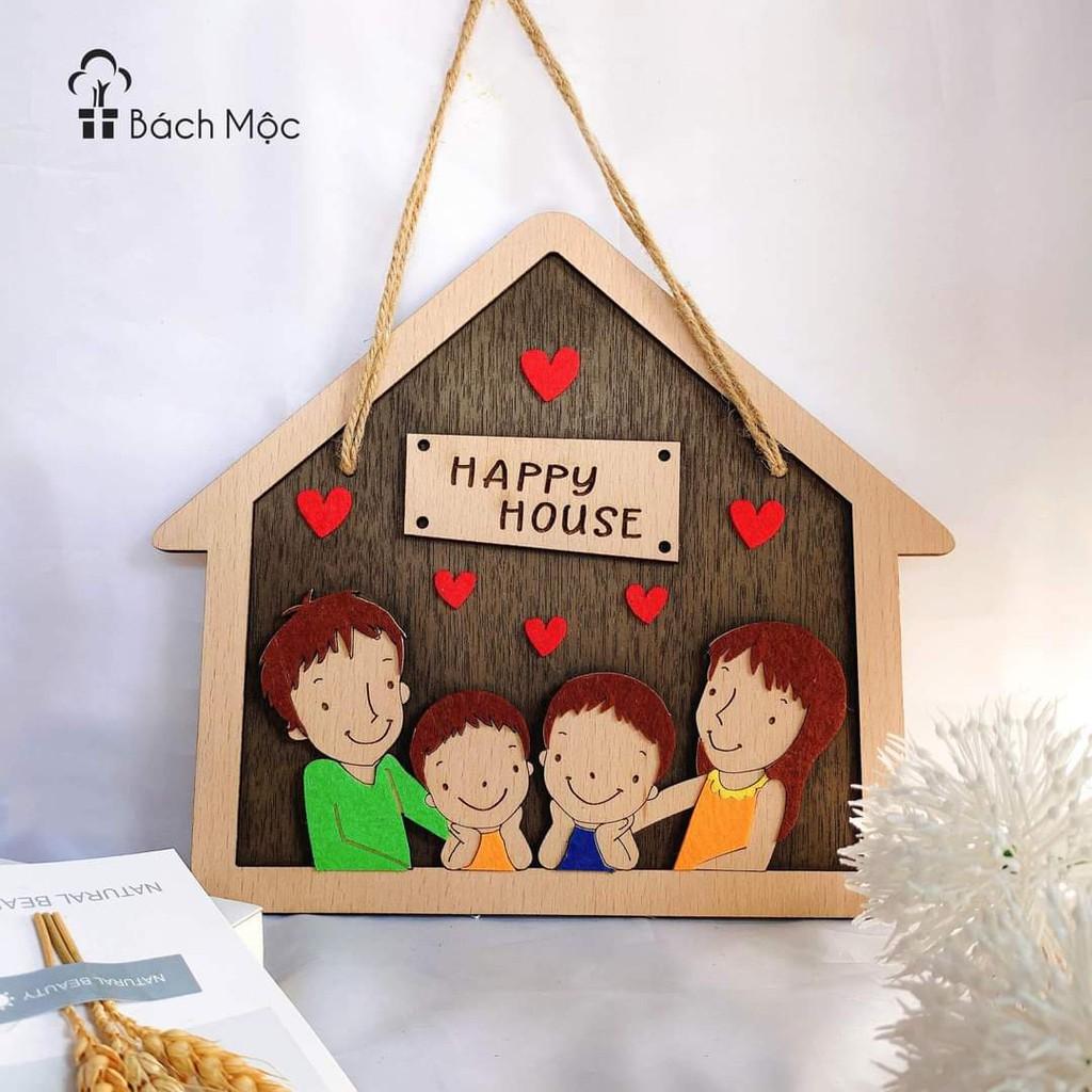 Bảng gỗ decor, bảng gỗ trang trí chủ đề gia đình, Family