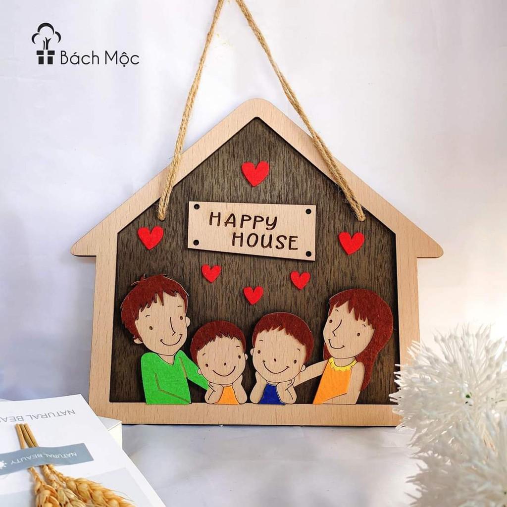 Bảng gỗ decor, bảng gỗ trang trí chủ đề gia đình, Family