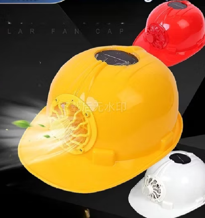 Mũ bảo hộ lao động có quạt năng lượng mặt trời mũ cứng cáp