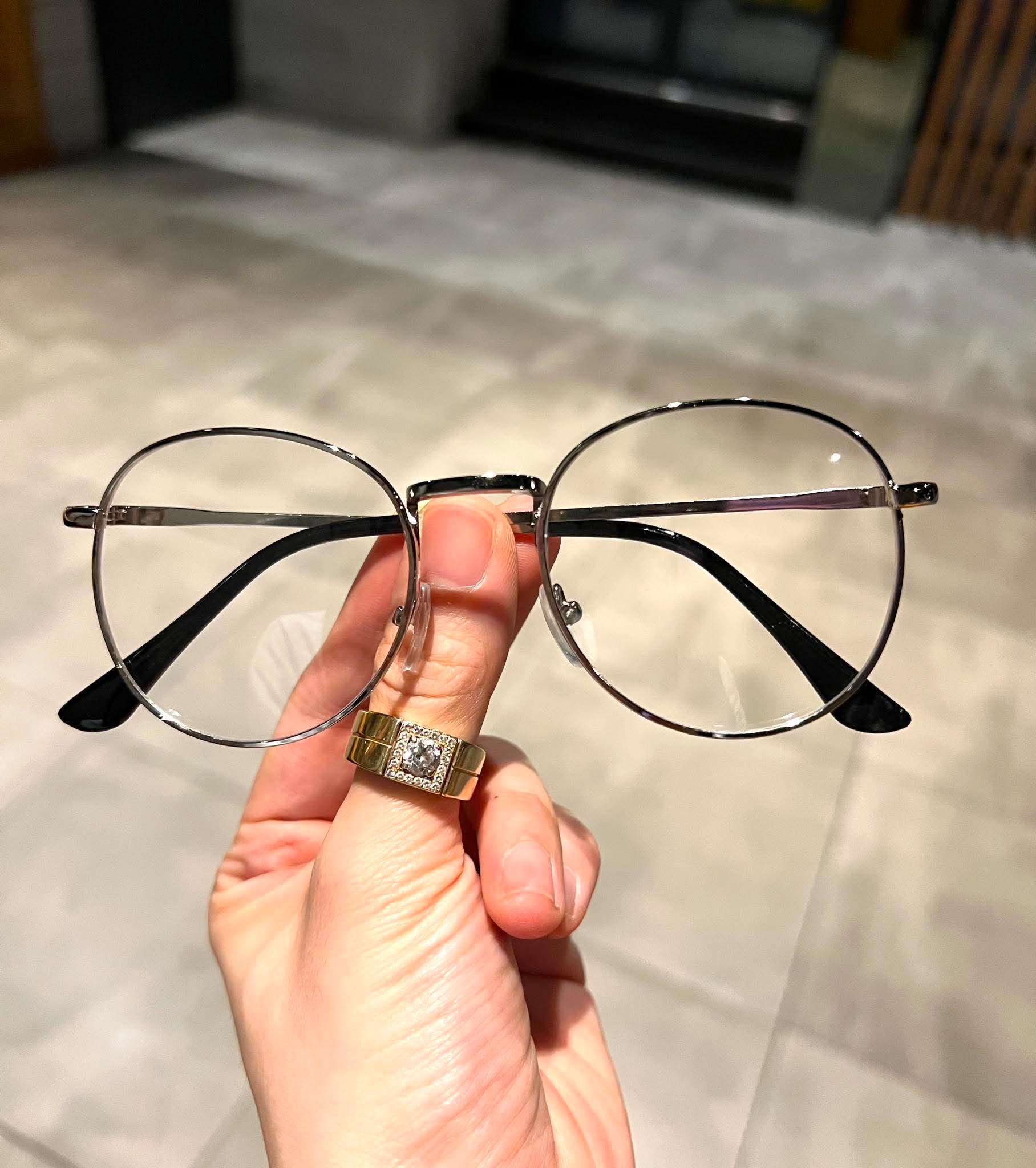 Kính vintage dáng tròn nhỏ phong cách cổ điển + Tặng phụ kiện hộp đựng, khăn lau