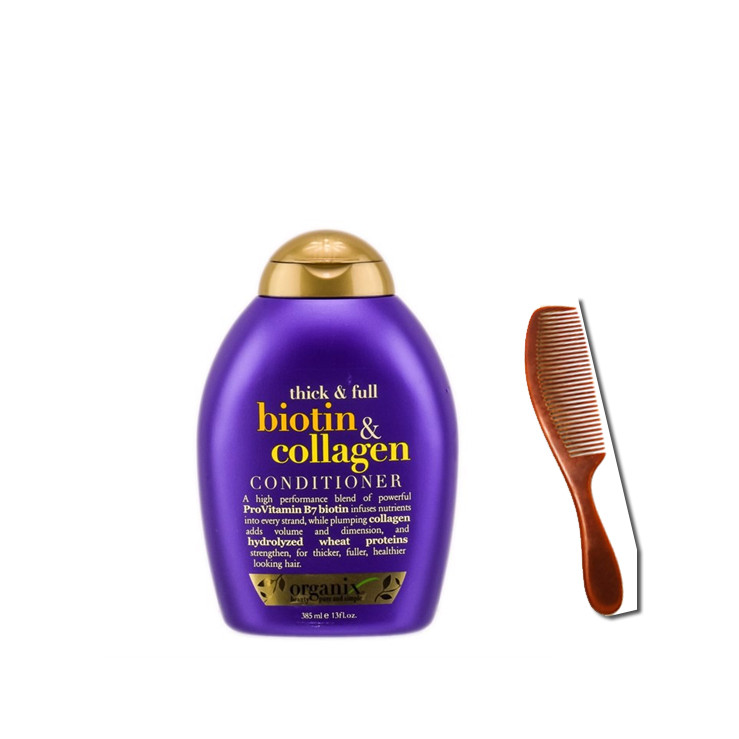 Dầu Xả Ogx Biotin & Collagen Conditioner 385ml + TẶNG LƯỢC